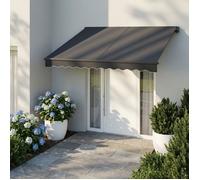 Store Banne Réglable, avec Manivelle, UPF 50+, Alliage d’Aluminium, 300 x 250 cm, Gris