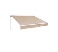 Store Banne Rétractable Auvent Pare-soleil Terrasse 4x2,4 m avec Manivelle