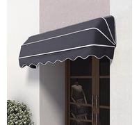 Store banne rétractable courbé pour l'extérieur Protection UV Protection contre la pluie et la neige Auvent de porte et fenêtre Pare-soleil pour Café, Restaurant, Entreprise, 150 x 60 x 60 cm