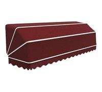 Store banne rétractable et imperméable pour porte/fenêtre, pare-soleil télescopique, tissu toile, rouge, 60 x 45 x 45 cm, solution d'ombrage d'extérieur