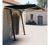 Store Banne Rétractable Manuel avec LED, Store Exterieur Terrasse et Balcon, Toile Polyester Résistante aux UV, Structure Aluminium Anthracite, Dimensions 3x2.5 m