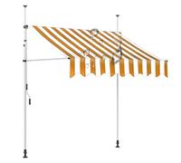 Store banne rétractable Manuel, Pare-Soleil/étanche, Store de terrasse rétractable extérieur, abri Pare-Soleil, pergola réglable, for Toute fenêtre ou Porte(09,145.67x59in/370x150cm)