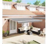 vidaXL Auvent Retractable pour l'extérieur, Ombre de Soleil, Couverture de Jardin, système Moderne pour terrasse et Balcon, Solution d'installation Ajustable