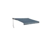 Store banne saule 2,5 × 2m - toile anthracite et structure grise
