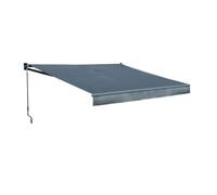 Happy Garden – Store banne Saule 2,5 × 2 m, toile anthracite, structure grise