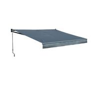 Happy Garden – Store banne Saule 2,5 × 2 m, toile anthracite, structure grise