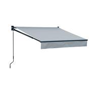 Happy Garden Store banne Saule 2,5 × 2 m – Toile grise et structure grise