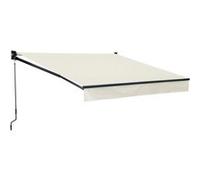 Happy Garden Store banne manuel SAULE 2,95 × 2,5 m Structure aluminium Toile polyester beige