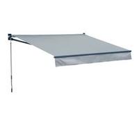 Happy Garden - Store banne manuel Saule - 2,95×2,5 m - Structure aluminium - Toile polyester - Gris