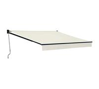 Happy Garden – Store banne Saule 3,5 × 3 m – Toile beige, structure grise