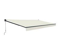 Happy Garden – Store banne Saule 3,95 × 3 m – Toile beige et structure grise