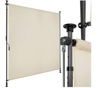Store banne - TECTAKE - Brise-vue TAIJA avec manivelle et tissu opaque imperméable protection UV 150 x 310 cm - Beige