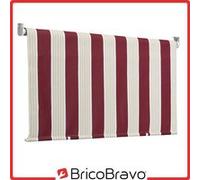 Store banne vertical L200xH250 cm polyester rouleau rayures bordeaux T1372028/E G