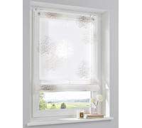 Store Bateau Bellinda Blanc, Campagne Chic, Semitransparent, avec oeillet, Environ 100 * 140