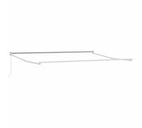 Store blanc 4,5 × 3 m en métal - Store de terrasse robuste pour jardin et balcon, résistant aux intempéries et durable, idéal pour protection solaire et protection contre la pluie