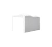Store blanc pour pergola bioclimatique - Triomphe - 3x4 m aluminium et textilène Blanc