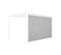 Store blanc pour pergola bioclimatique - Triomphe - 3x4 m. aluminium et textilène