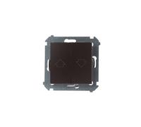 Store bouton Simon 54 marron mat DZP1W.01/46