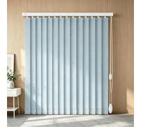 Store Californien pour les Bureaux et pour la Maison et l'Appartement, Stores à Bandes Verticales d'Intérieur avec Supports, Rideau Coulissant Protection Solaire 60-300cm(Gray blue,B210xH110cm)