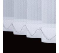 Store Californien Tamisant 500~3000mm Rideau Coulissant Vertical à Lamelles Facile à Installer, Stores Verticales intérieur pour Chambre ou Bureau, Fixation Plafond - Blanc(250W x 150H cm)