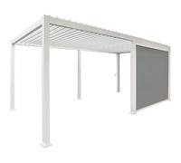 Store - CHALET & JARDIN - Pour pergola bioclimatique - 4 m - Blanc