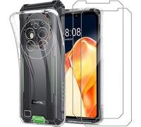 Store-Coque Pour Oukitel Wp28e/Wp28/Wp28s+2 Pièces Verre Trempé,Ultra Mince Housse De Protection Tpu Souple[Anti-Rayures][Anti-Jaunissement] Etui Pour Oukitel Wp28s-Transparente