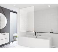 STORE DE DOUCHE DE BASE SUR MESURE EN 16 MOTIFS ! LONGUEUR ET LARGEUR DU BLOC DE DOUCHE SELON LE DESIR (3D Quadro, jusqu'à 180 cm de largeur et jusqu'à 240 cm de longueur)