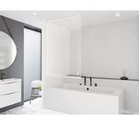 STORE DE DOUCHE PERSONNALISÉ DE BASE 16 MOTIFS LONGUEUR ET LARGEUR DU RIDEAU DE DOUCHE À VOLONTÉ (Transparent, jusqu'à 180 cm de largeur et jusqu'à 240 cm de longueur)