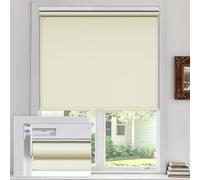 Store de fenêtre occultant sans fil facile à installer, protection UV découpable, isolation thermique pour la maison et le bureau abricot crème 114 x 200 cm (l x H)