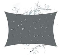 Store de Patio,Voile d'ombrage Rectangulaire,Toile Ombrage avec 4 Corde Libre, Auvent Imperméable UV Protection,Imperméable Toile Ombrages pour Jardin Terrasse Extérieur Piscine Balcon