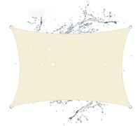 Store de Patio,Voile d'ombrage Rectangulaire,Toile Ombrage avec 4 Corde Libre, Auvent Imperméable UV Protection,Imperméable Toile Ombrages pour Jardin Terrasse Extérieur Piscine Balcon