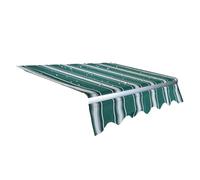 Store de terrasse rétractable imperméable en tissu vert pour auvent de jardin, 2 x 3 m, protection UV, parfait pour terrasse et terrasse