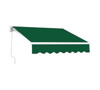 Store de terrasse rétractable manuel - Pare-soleil vert - 30 x 180 cm - Protection UV pour fenêtre et porte - Auvent élégant pour jardin et terrasse