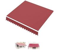 Store de terrasse rétractable - Tissu de remplacement 280 g/m² - Housse de store rouge durable - 280 g/m² - Polyester - Paravent extérieur - Facile à installer - Auvent supérieur