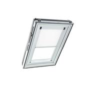 Store d'obscurcissement Électrique Roto ZRV Originale - Occultation Presque Totale - Rail de Guidage Blanc - pour la Série Designo R6/R8, i8 et Classic 64/84 - Taille 114/140 | 11/14 - Couleur Blanc