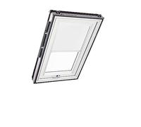 Store d'obscurcissement Roto ZRV Originale - Occultation Presque Totale - Rail de Guidage Blanc - pour la Série Designo R6/R8, i8 et Classic 64/84 - Taille 114/098 | 11/09 - Couleur du Tissu Blanc
