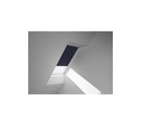 Velux Store occultant Original – Cadre argenté – UK04 – Bleu foncé
