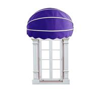 Store dôme durable de 145 cm pour portes et fenêtres résistant aux UV, protection contre la pluie et la neige pour terrasses, balcons et terrasses - Abri d'extérieur - Couleur 2