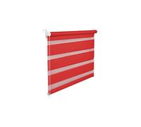 Store double Duo Store Largeur 65 cm Longueur 150 cm Rouge inkl. Cordon à Store de Fenêtre serrage Store enrouleur