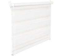 Store double Duorollo 65 cm de large 150 cm de long blanc avec corde Store de fenêtre Store à enroulement Jalousie