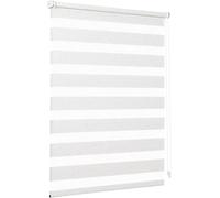 Store Double Roulant Seykey, Fixation par Clip, Sans Perforation pour Fenêtres, Double Store Roulant de 50 cm de Large, Store Roulant Double Protection Solaire, 50x100cm, Lin