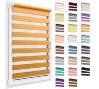 Store Double sans Percer,36x150 cm - Taille du Tissu, Duo Rollo Klemmfix, Translucide Et Obscurcissant, Day&Night, Store À Enroulement Protection Solaire Store À Enroulement pour Fenêtres & Portes