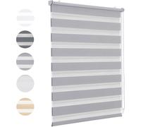 Store double Sekey 60×120 cm Store thermique sans percer duo Store à tirage latéral Store d'obscurcissement Klemmfix Store de fenêtre Gris