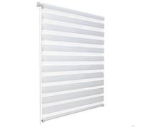 Store double SolDecor DL2, 110x150cm, blanc - Klemmfix sans percer
