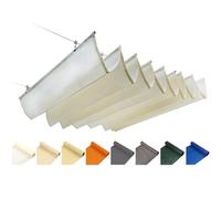 Store électrique à Demi-Cassette, Protection Retractable Wave Sunshade for Pergola Deck Porch Multicolor Multiple Sizes