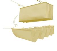 Store électrique à Demi-Cassette, Resistant Retractable Wave Shade Sail for Pergola Patio Multiple Sizes Mounting Kit(W1.9*L12m/W6.23*L39.37ft)