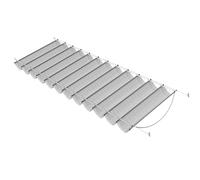 Store électrique à Demi-Cassette, Retractable U Shape Wave Shade Sail Kit with 90% Protection Multiple Sizes(1.3x4m/4.2x13ft)