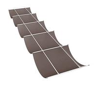 Store électrique à Demi-Cassette, Wave Shade Sail Brown Multiple Sizes with Accessories(1x6m/3.3x19.7ft)
