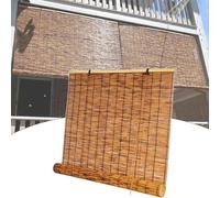 Store en Bambou Exterieur Anti-UV Stores À Rouleaux Romains Rideau De Roseau Occultants pour Fenêtres Véranda Terrasse Jardin(90x130CM(WxH))