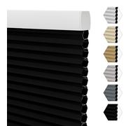 Store en nid d'abeille sans fil occultant thermique - Protection UV - Revêtement de fenêtre sans danger pour les enfants, facile à installer pour la maison et le bureau - 136 x 200 cm (l x H)